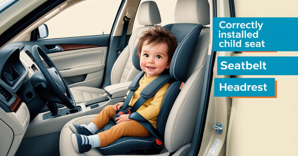 Can I have a child sit in the front seat of a car?