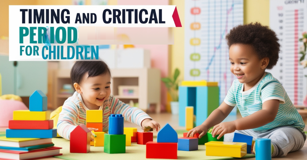 Where should measures be taken for the timing and critical period for children?